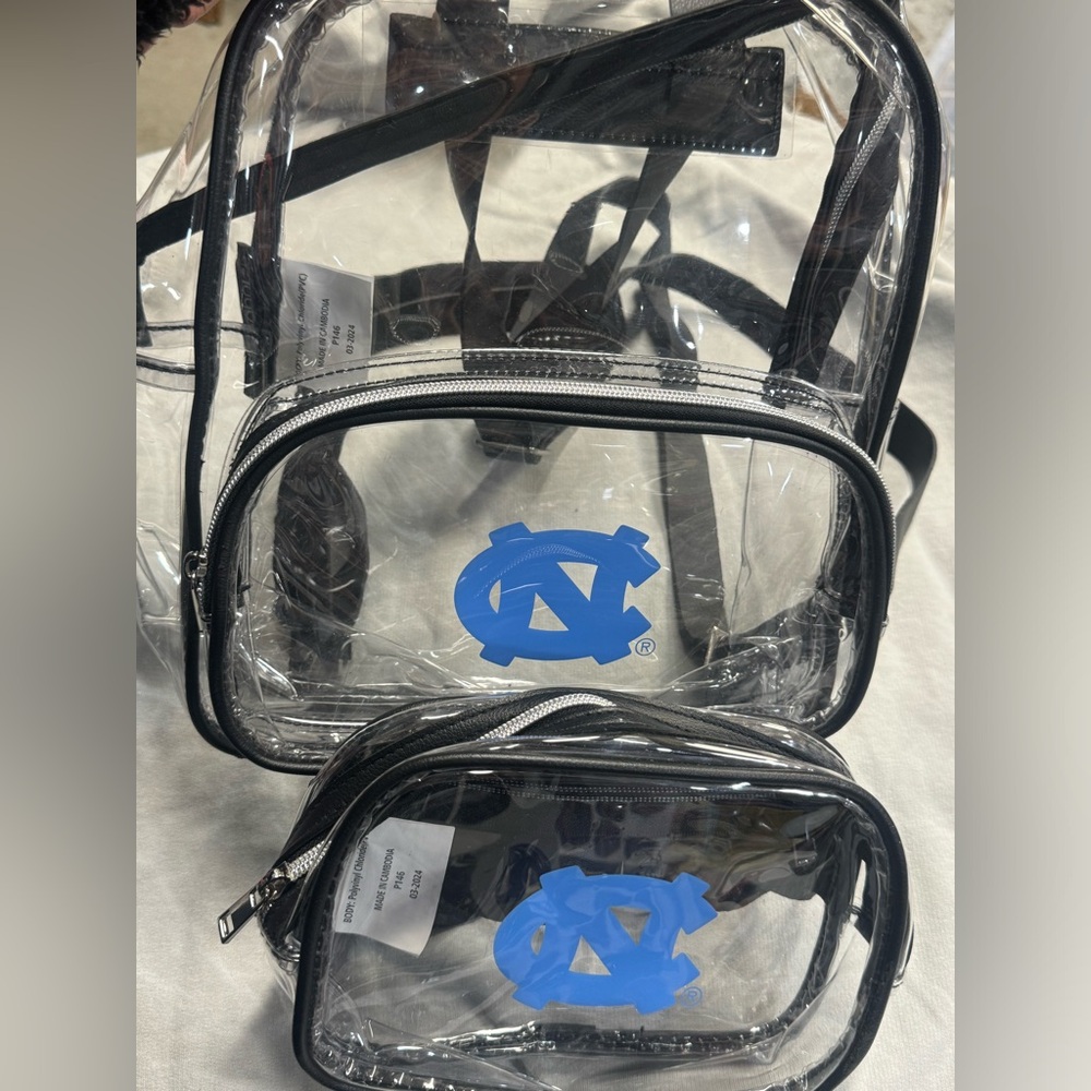 Logobrands - North Carolina - Clear Stadium Backpack New
